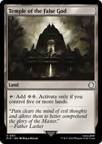 Temple of the False God - Universes Beyond: Fallout - Magic: The Gathering card