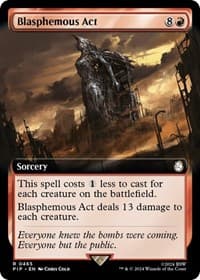 Blasphemous Act (Extended Art) - Universes Beyond: Fallout - Magic: The Gathering card