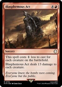 Blasphemous Act (Surge Foil) - Universes Beyond: Fallout - Magic: The Gathering card