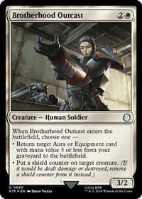Brotherhood Outcast (Surge Foil) - Universes Beyond: Fallout - Magic: The Gathering card