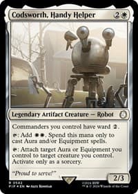 Codsworth, Handy Helper (Surge Foil) - Universes Beyond: Fallout - Magic: The Gathering card