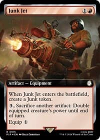Junk Jet (Extended Art) (Surge Foil) - Universes Beyond: Fallout - Magic: The Gathering card