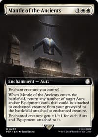 Mantle of the Ancients (Extended Art) - Universes Beyond: Fallout - Magic: The Gathering card