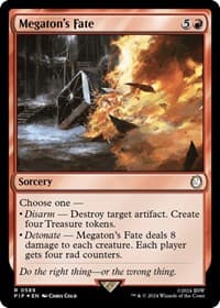 Megaton's Fate (Surge Foil) - Universes Beyond: Fallout - Magic: The Gathering card