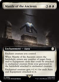 Mantle of the Ancients (Extended Art) (Surge Foil) - Universes Beyond: Fallout - Magic: The Gathering card