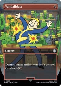 Vandalblast (Borderless) (Surge Foil) - Universes Beyond: Fallout - Magic: The Gathering card