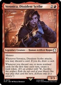 Veronica, Dissident Scribe - Universes Beyond: Fallout - Magic: The Gathering card