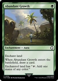 Abundant Growth (Surge Foil) - Universes Beyond: Fallout - Magic: The Gathering card