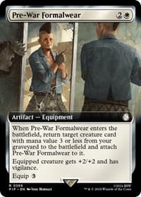 Pre-War Formalwear (Extended Art) - Universes Beyond: Fallout - Magic: The Gathering card
