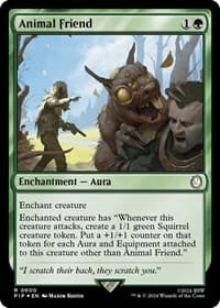 Animal Friend (Surge Foil) - Universes Beyond: Fallout - Magic: The Gathering card