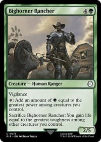 Bighorner Rancher - Universes Beyond: Fallout - Magic: The Gathering card