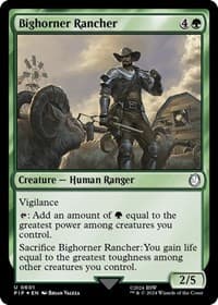 Bighorner Rancher (Surge Foil) - Universes Beyond: Fallout - Magic: The Gathering card