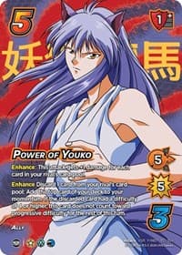 Power of Youko (XSR) - Yu Yu Hakusho: Dark Tournament - UniVersus card