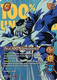 True 100% Unleashed (XSR) - Yu Yu Hakusho: Dark Tournament - UniVersus card
