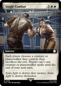 Single Combat (Extended Art) - Universes Beyond: Fallout - Magic: The Gathering card