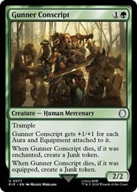 Gunner Conscript - Universes Beyond: Fallout - Magic: The Gathering card