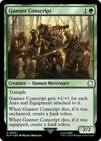 Gunner Conscript (Surge Foil) - Universes Beyond: Fallout - Magic: The Gathering card
