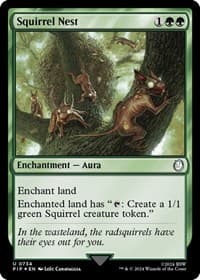 Squirrel Nest (Surge Foil) - Universes Beyond: Fallout - Magic: The Gathering card