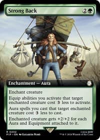 Strong Back (Extended Art) - Universes Beyond: Fallout - Magic: The Gathering card