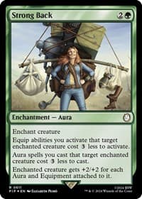 Strong Back (Surge Foil) - Universes Beyond: Fallout - Magic: The Gathering card