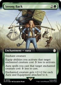 Strong Back (Extended Art) (Surge Foil) - Universes Beyond: Fallout - Magic: The Gathering card
