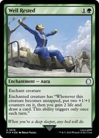 Well Rested (Surge Foil) - Universes Beyond: Fallout - Magic: The Gathering card