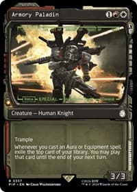 Armory Paladin (Showcase) - Universes Beyond: Fallout - Magic: The Gathering card