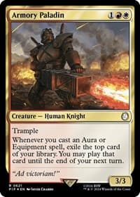 Armory Paladin (Surge Foil) - Universes Beyond: Fallout - Magic: The Gathering card