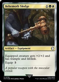 Behemoth Sledge (Surge Foil) - Universes Beyond: Fallout - Magic: The Gathering card