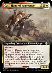 Cass, Hand of Vengeance (Extended Art) (Surge Foil) - Universes Beyond: Fallout - Magic: The Gathering card