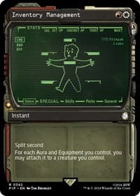 Inventory Management (Showcase) - Universes Beyond: Fallout - Magic: The Gathering card