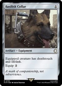 Basilisk Collar (Surge Foil) - Universes Beyond: Fallout - Magic: The Gathering card