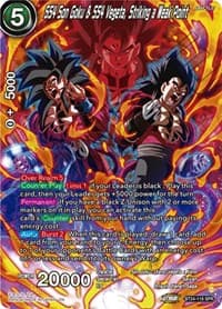 SS4 Son Goku & SS4 Vegeta, Striking a Weak Point (SPR) - Beyond Generations - Dragon Ball Super: Masters card