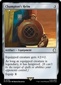 Champion's Helm (Surge Foil) - Universes Beyond: Fallout - Magic: The Gathering card