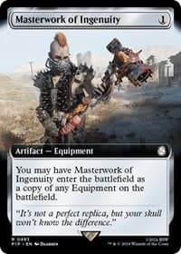 Masterwork of Ingenuity (Extended Art) - Universes Beyond: Fallout - Magic: The Gathering card