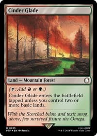 Cinder Glade (Surge Foil) - Universes Beyond: Fallout - Magic: The Gathering card