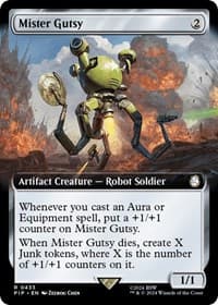 Mister Gutsy (Extended Art) - Universes Beyond: Fallout - Magic: The Gathering card