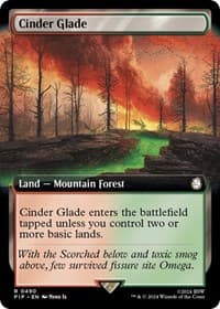 Cinder Glade (Extended Art) - Universes Beyond: Fallout - Magic: The Gathering card