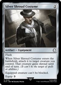 Silver Shroud Costume - Universes Beyond: Fallout - Magic: The Gathering card