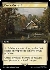 Exotic Orchard (Extended Art) - Universes Beyond: Fallout - Magic: The Gathering card