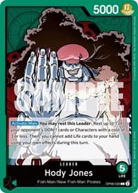 Hody Jones (020) - Wings of the Captain - One Piece Card Game card