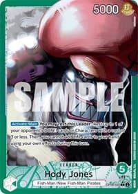 Hody Jones (020) (Alternate Art) - Wings of the Captain - One Piece Card Game card