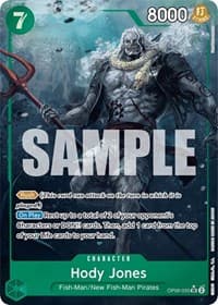 Hody Jones (035) (Alternate Art) - Wings of the Captain - One Piece Card Game card