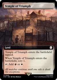 Temple of Triumph (Extended Art) - Universes Beyond: Fallout - Magic: The Gathering card