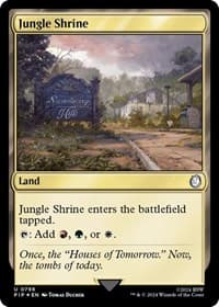 Jungle Shrine (Surge Foil) - Universes Beyond: Fallout - Magic: The Gathering card