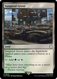 Sunpetal Grove (Surge Foil) - Universes Beyond: Fallout - Magic: The Gathering card