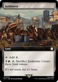 Junktown (Extended Art) - Universes Beyond: Fallout - Magic: The Gathering card