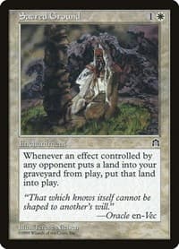 Sacred Ground - Stronghold - Magic: The Gathering card