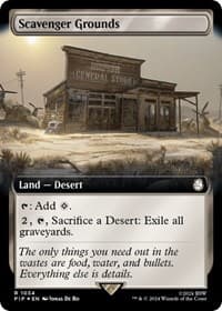 Scavenger Grounds (Extended Art) (Surge Foil) - Universes Beyond: Fallout - Magic: The Gathering card