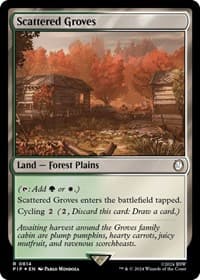 Scattered Groves (Surge Foil) - Universes Beyond: Fallout - Magic: The Gathering card